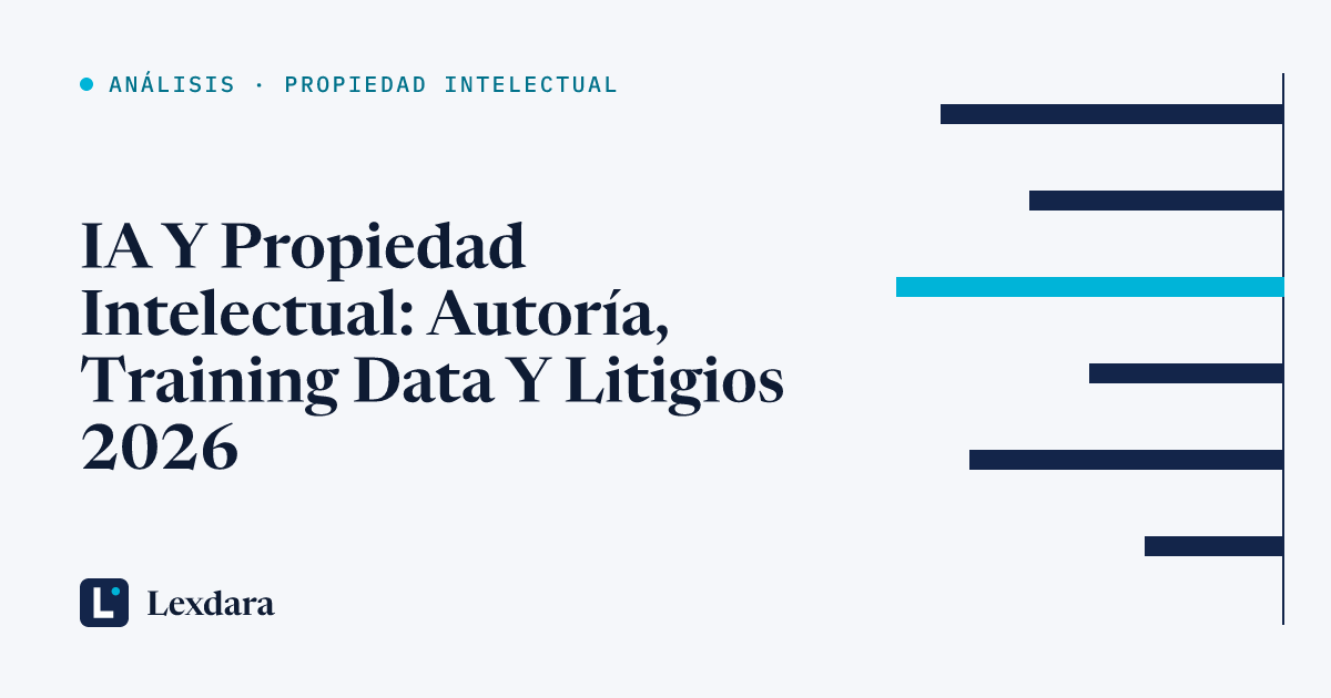 Portada: IA Y Propiedad Intelectual: Autoría, Training Data Y Litigios 2026