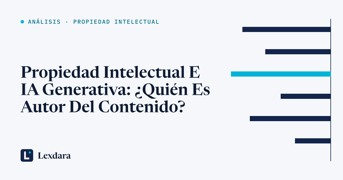 Portada: Propiedad intelectual e IA generativa: ¿quién es autor del contenido?